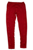 Solid Full Length Pocket Legging - Red