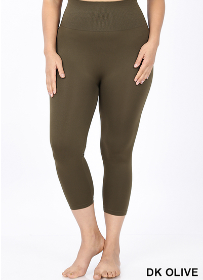 Zenana brand capri leggings (no pockets)