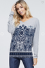 Paisley Print Back Criss Cross top