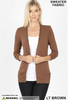 3/4 Sleeve Snap Front Cardigan S-XL