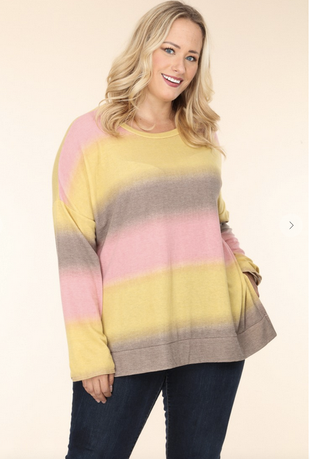 Ombre Oversized Knit Tunic
