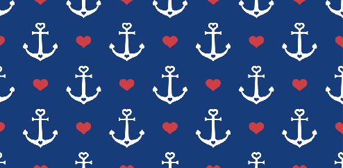 Anchors Aweigh Capri legging with pockets