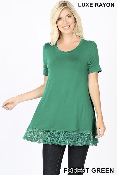 Lace Bottom top sizes S-XL