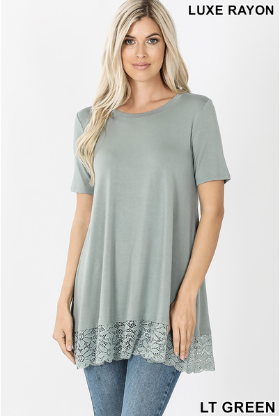 Lace Bottom top sizes S-XL