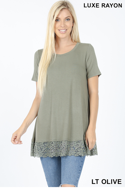 Lace Bottom top sizes S-XL