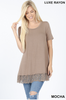 Lace Bottom top sizes S-XL
