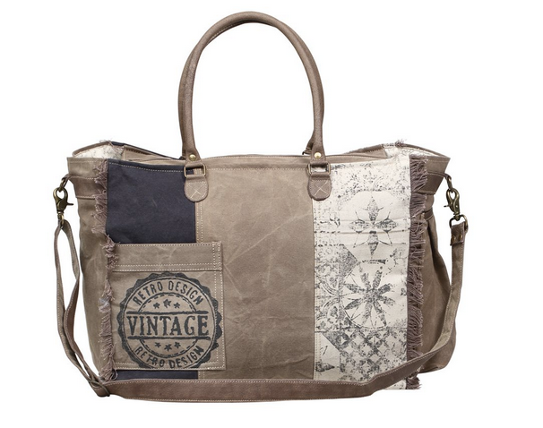 Myra Retro Print Weekender