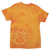 Paw print tie dye tee
