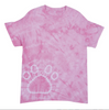 Paw print tie dye tee