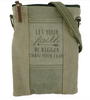 Load image into Gallery viewer, Faith Bigger than Fear recycled tent crossbody