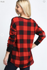 Load image into Gallery viewer, Plus Plaid Long Sleeve Top