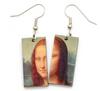 Laser cut earrings - famous paintings