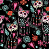 Sugar Skull Meow Meow WITH pockets