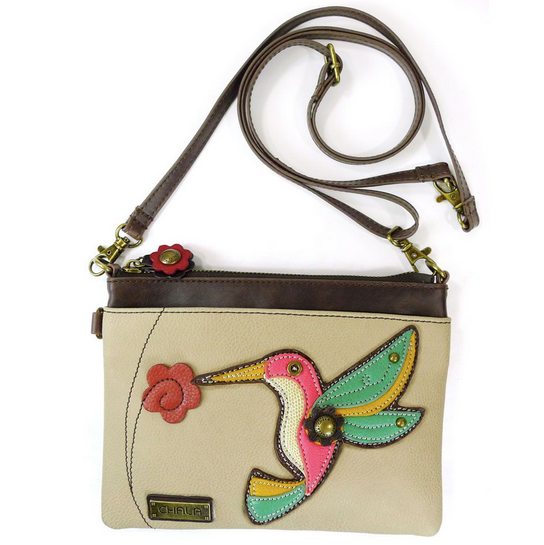 Chala Ivory Hummingbird Mini Crossbody