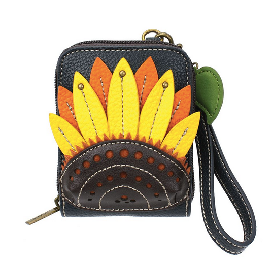 Chala Sunflower Credit Card Holder/Wallet Wristlet