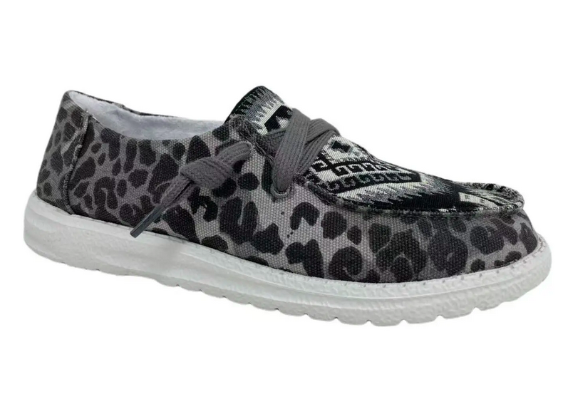Rockin Grey Cheetah "Dude" Style Loafers