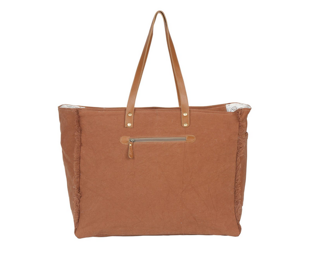 Myra Woodsy Canvas and Hairon Bag