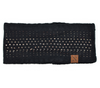 Studded Fleece Lined Headband