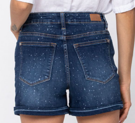 Judy Blue Galaxy Splash Jean Shorts