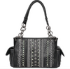 Load image into Gallery viewer, Montana West Black Bling Whipstitch CC Satchel
