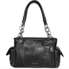 Load image into Gallery viewer, Montana West Black Bling Whipstitch CC Satchel