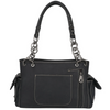 Montana West Black Studded CC Satchel