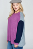 Load image into Gallery viewer, Plus Hacci Colorblocked Long Sleeve Top
