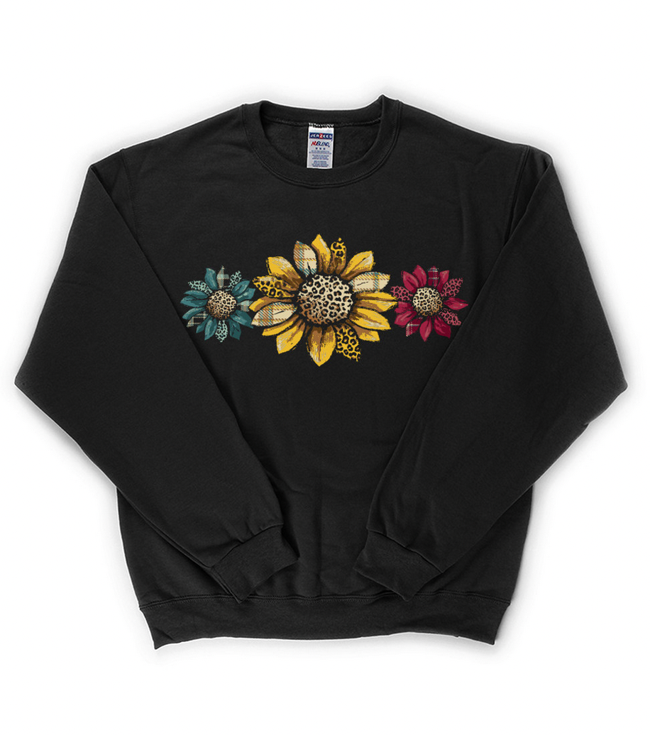 Fall Sunflower Crew Sweatshirt