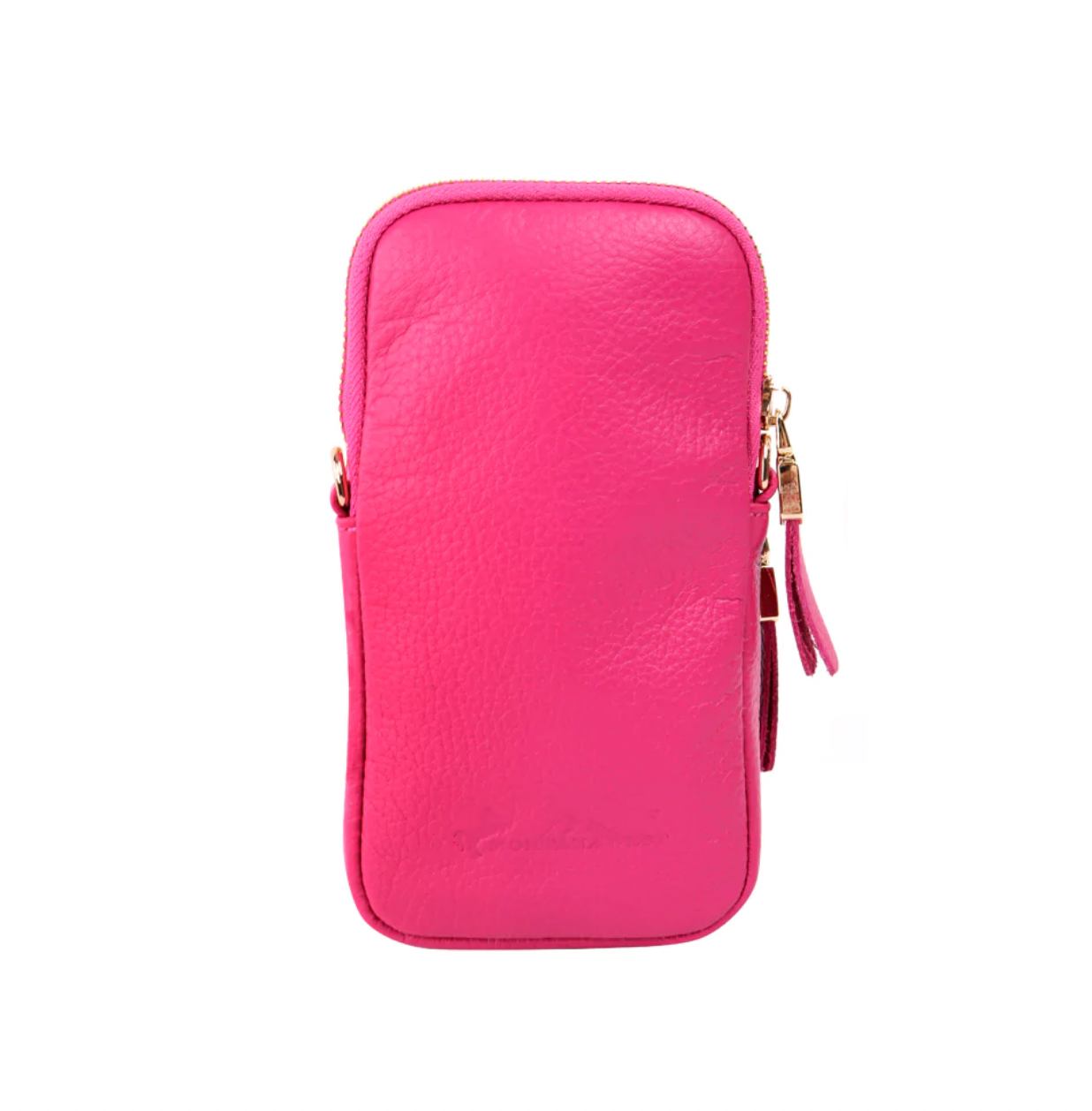 Montana West Hot Pink Leather Cell Phone Crossbody