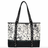 Load image into Gallery viewer, Montana West Hair on Cowhide Black CC Tote