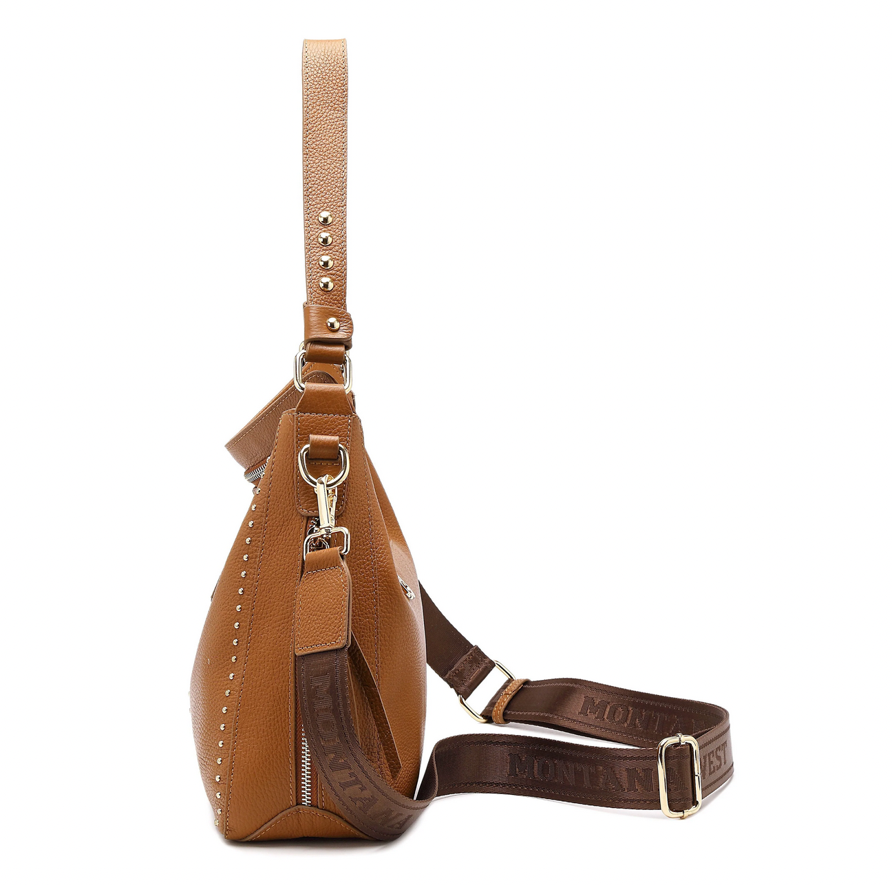 Montana West Right/Left Handed Brown CC Crossbody Hobo