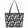 Load image into Gallery viewer, Montana West Canvas Cow Print Tote Bag