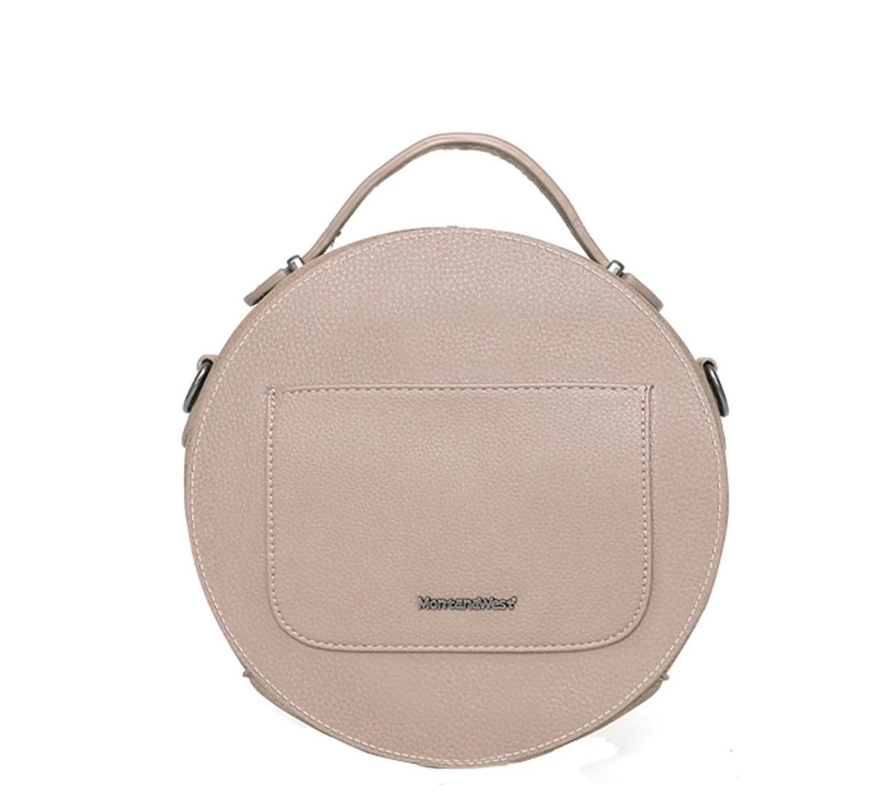 Montana West Khaki Flower Crossbody Circle Bag