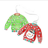 Christmas Sweater Earrings - Snowman