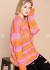 Orange/Pink/Lavender Knit Sweater