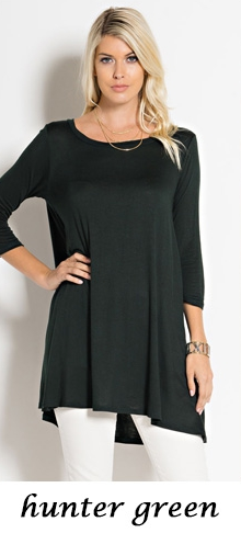 Love In 3/4 sleeve tunic S/M/L