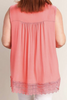 Load image into Gallery viewer, Crochet trimmed pink loose fit top