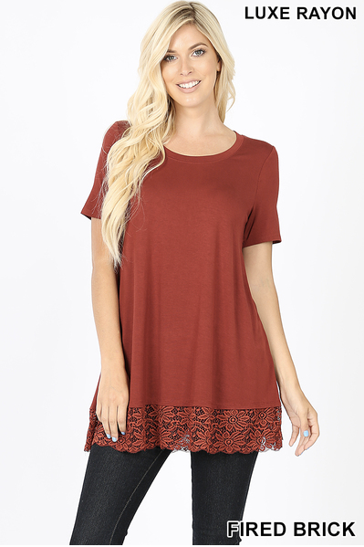Lace Bottom top sizes S-XL