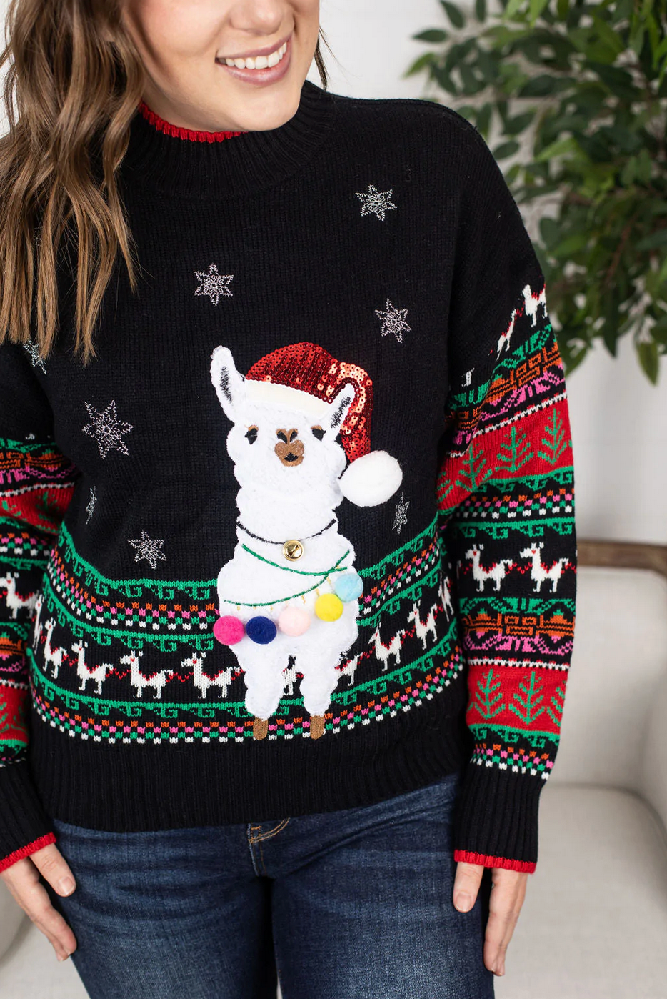 Llama Christmas Sweater