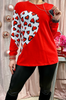 Long Sleeved Heart Illusion Top