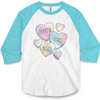 Candy Hearts Baseball Shirt