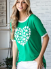 Load image into Gallery viewer, Short Sleeved Shamrock Top