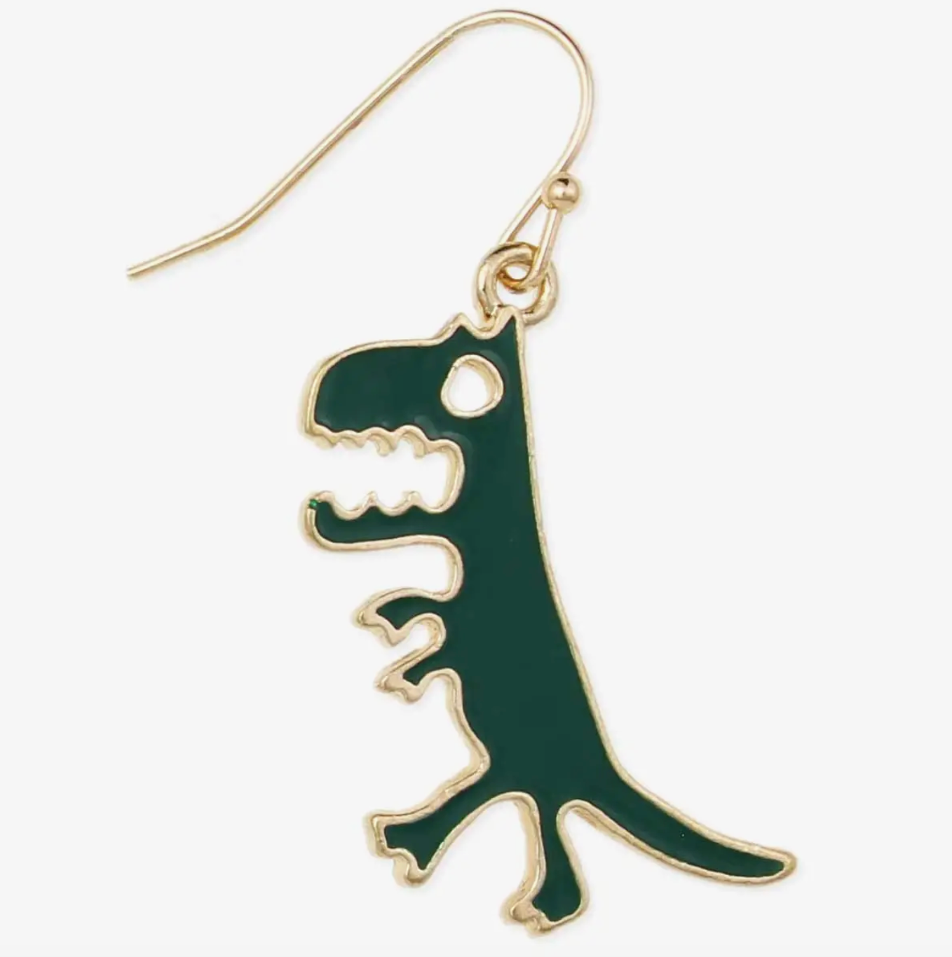 Green T-rex Earrings