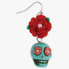Sugar Skull/Rose Earrings