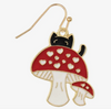 Cat and Mushroom Earrings