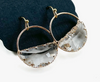 Half Moon Faceted Crystal Earrings