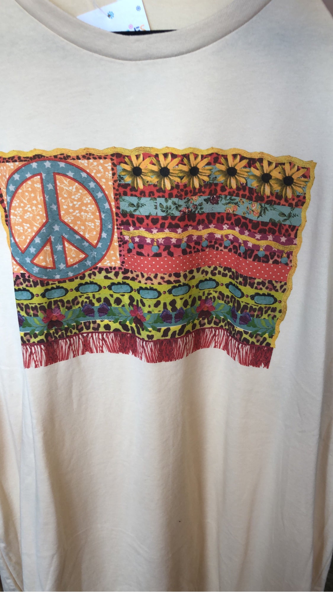 Peace sign flag