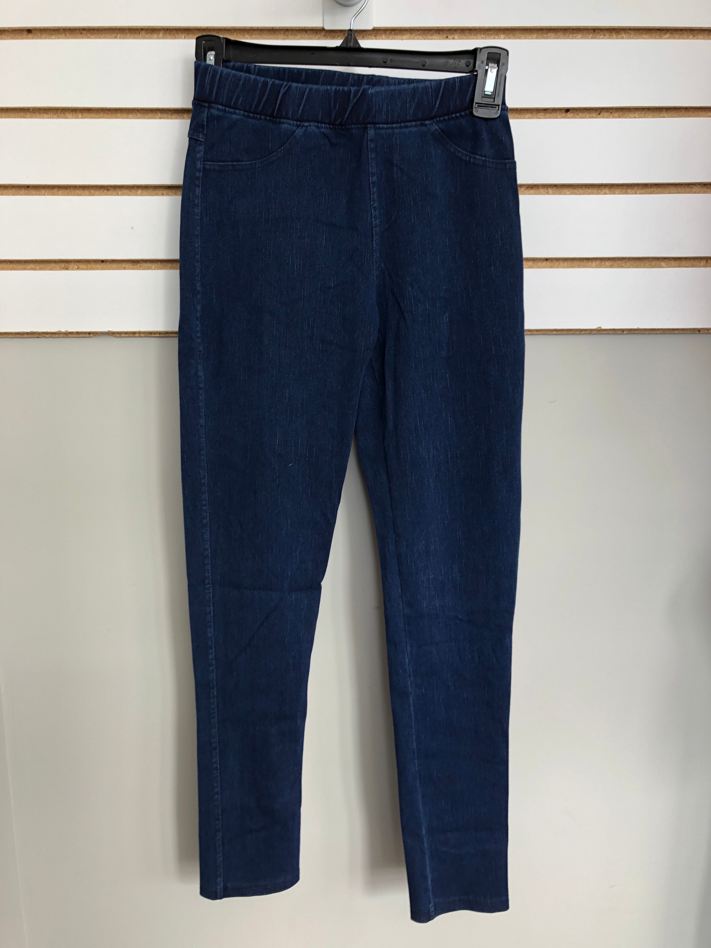 Blue Stitch Jeggings with No Distress