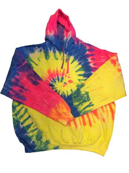 Tie dye hoodies Sizes 2X-5X (4 colors)